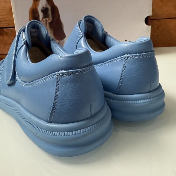 Hush Puppies Shoes Size 11 Mens Oxford Surf Blue Leather GIL Strap Low Top NIB - Picture 3 of 9